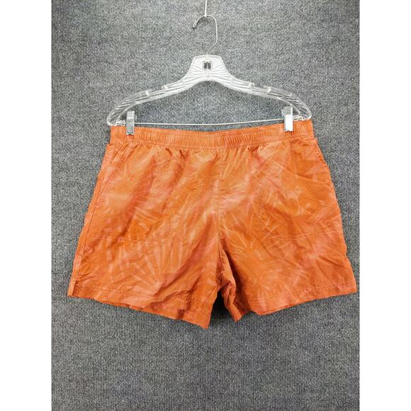 Columbia Sportswear Nylon Swim Trunks Size L 5L Brown & Pink - Picture 2 of 12